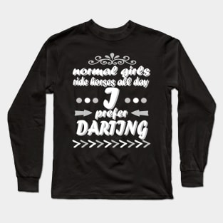 Darts darts women gift saying tournament Long Sleeve T-Shirt